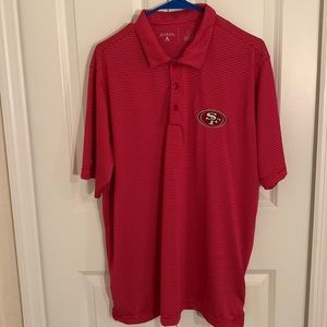 Antigua 49ers golf polo - Red - Large